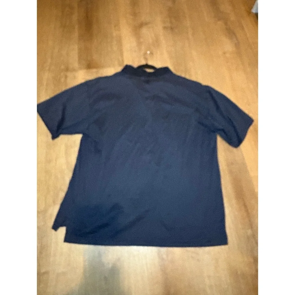Ashworth Black Double Mercerized Cotton‎ Striped Polo Size XL